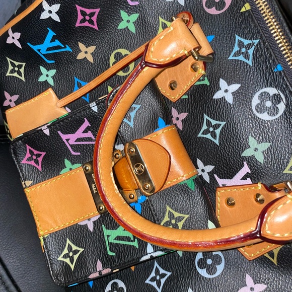 Louis Vuitton Black monogram multicoloure speedy 30 for sale - Picture 3 of 9